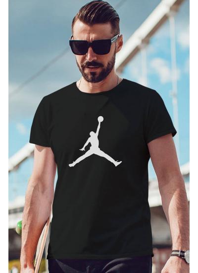 Air Jordan 02 Siyah NBA Erkek Tshirt - Tişört