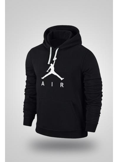Air Jordan 03 Siyah NBA Erkek Kapşonlu Sweatshirt - Hoodie