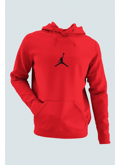 Air Jordan 05 Kırmızı NBA Erkek Kapşonlu Sweatshirt - Hoodie