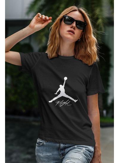 Air Jordan 06 Siyah NBA Kadın Tshirt - Tişört