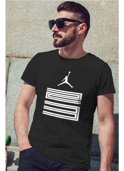 Air Jordan 11 Siyah NBA Erkek Tshirt - Tişört