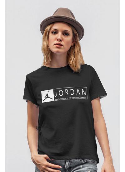 Air Jordan 13 Siyah NBA Kadın Tshirt - Tişört