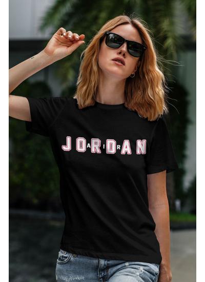 Air Jordan 34 Siyah NBA Kadın Tshirt - Tişört