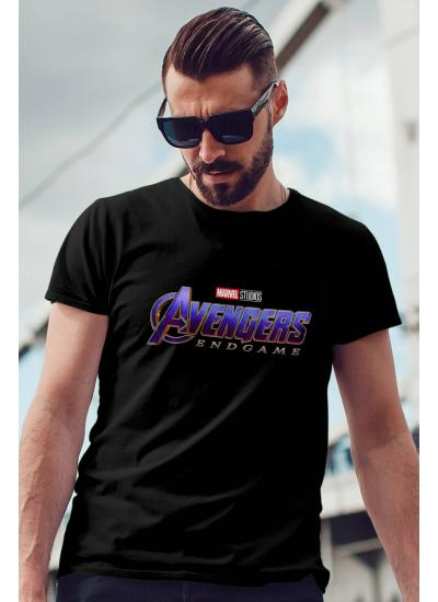 Avengers Siyah Erkek Tshirt - Tişört