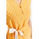Kadın Sarı Puantiye Detaylı Bluz